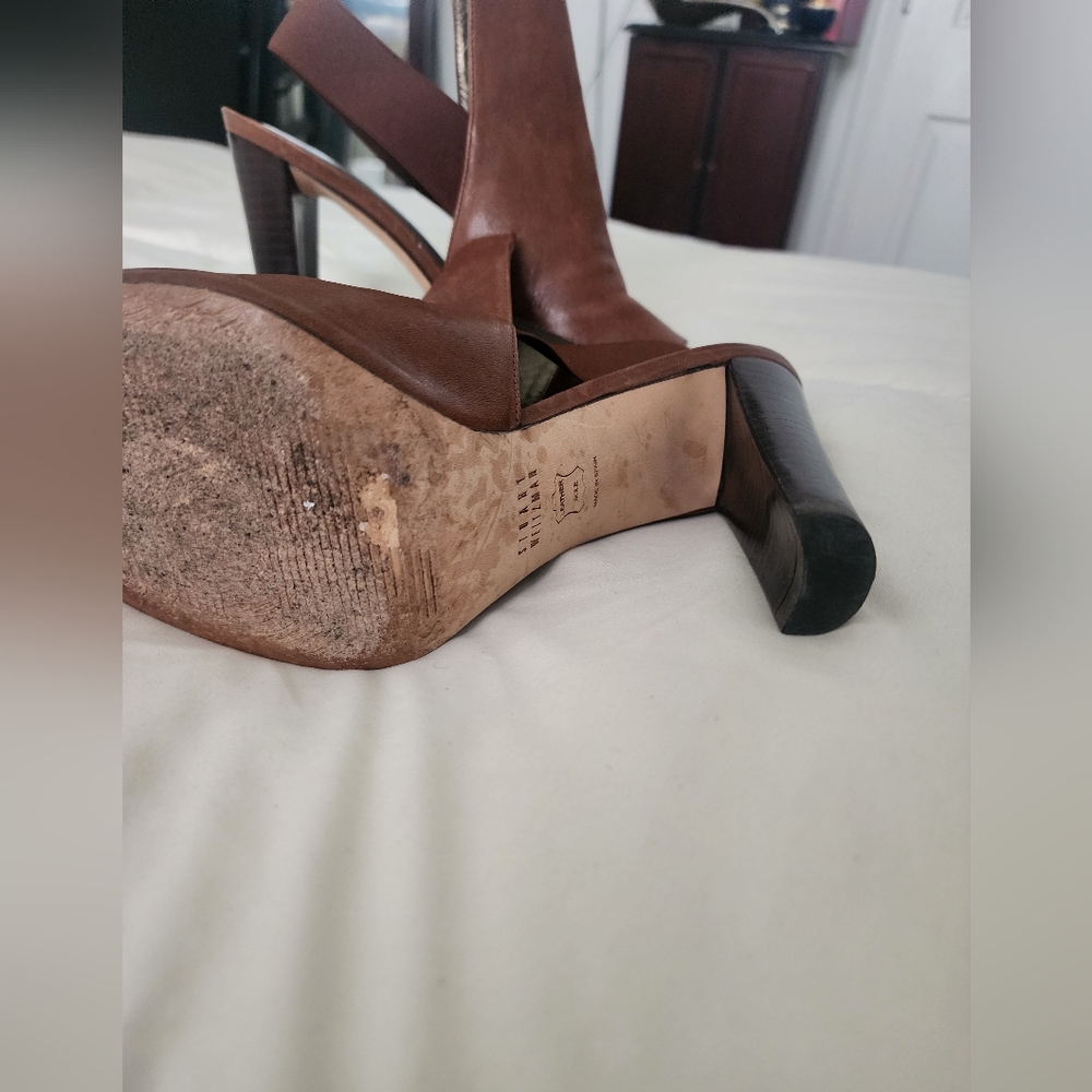 Stuart Weitzman Block Heel Slingbacks - image 5